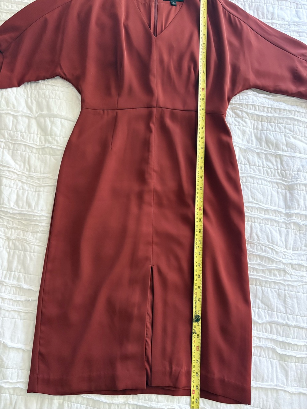 Banana republic burgundy red dress - Picture 6 of 7